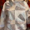 Antique Quilt Coat Handmade Vintage Patchwork Jacket One of a Kind Hoodie “Pearl”
