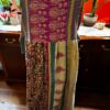 Apron style side tie wrap maxi dress made from repurposed sari “Wren” M/L