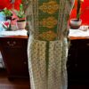 Apron style side tie wrap maxi dress made from repurposed sari “Isadora” xs-m