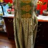 Apron style side tie wrap maxi dress made from repurposed sari “Isadora” xs-m