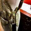 Apron style side tie wrap maxi dress made from repurposed sari “Isadora” xs-m