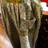 Apron style side tie wrap maxi dress made from repurposed sari “Isadora” xs-m