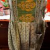 Apron style side tie wrap maxi dress made from repurposed sari “Isadora” xs-m