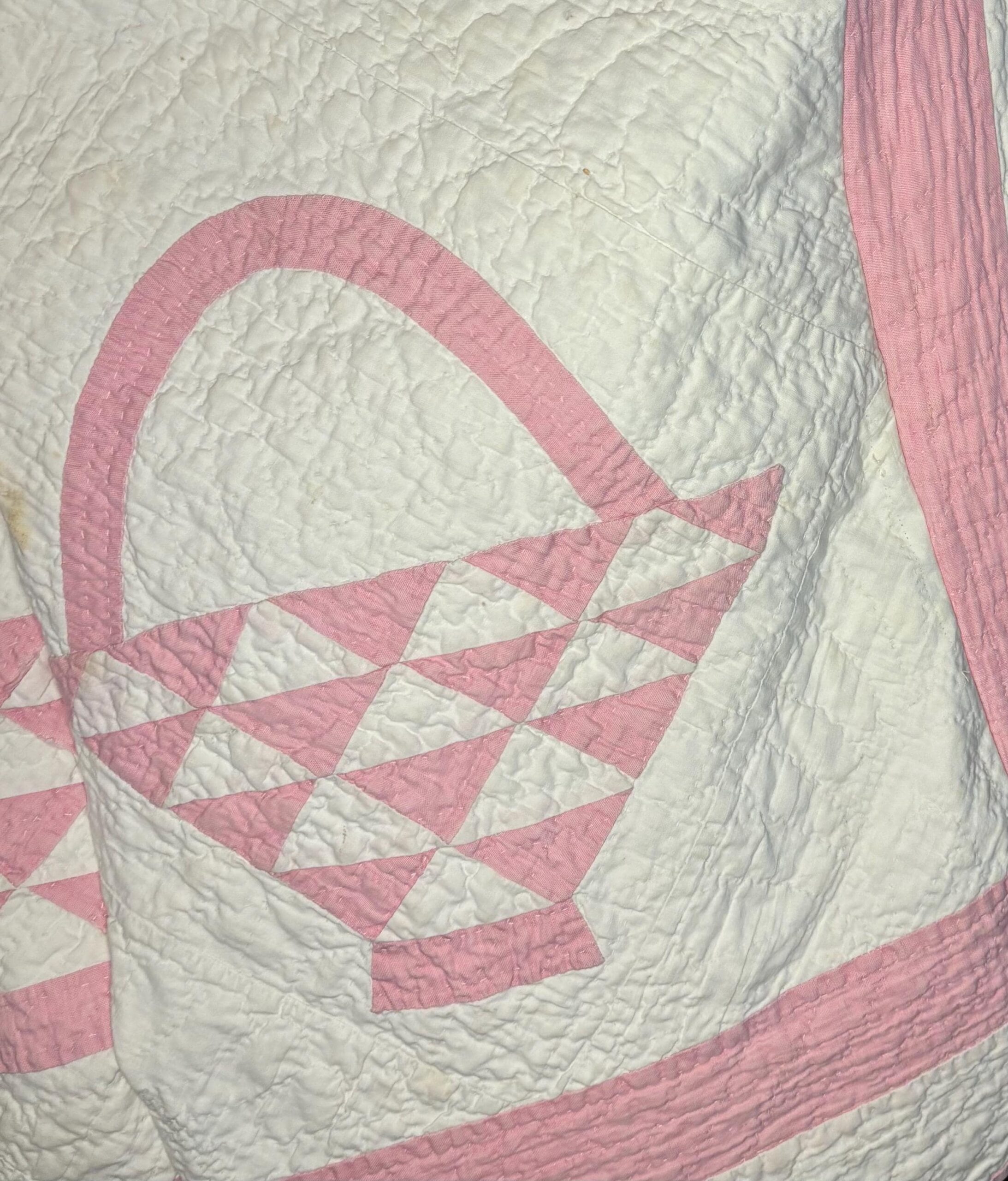 Maude | Antique 1930s Basket Quilt Coat | Shawl Collar | Handmade | S-XL