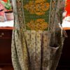 Apron style side tie wrap maxi dress made from repurposed sari “Isadora” xs-m