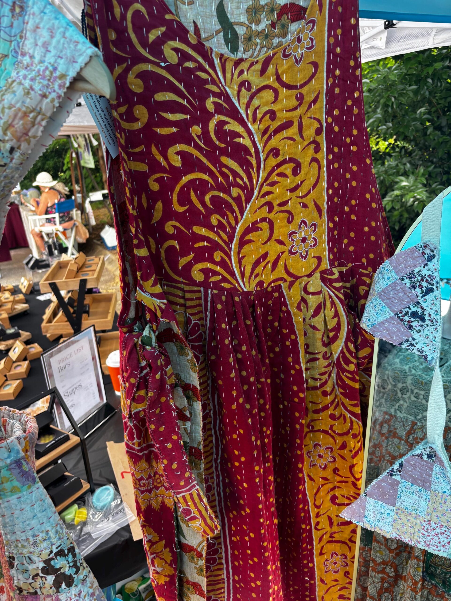 Handmade Recycled Sari Wrap Maxi Dress Carmen – Maxi, L-XXL Fit
