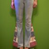 Joni | Upcycled Bell Bottom Jeans | Vintage Quilt Panels | Size 27 | One of a Kind | Wolfgang