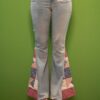 Joni | Upcycled Bell Bottom Jeans | Vintage Quilt Panels | Size 27 | One of a Kind | Wolfgang