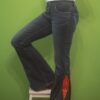 Upcycled Quilt Flare Jeans | Vintage Denim Bell Bottoms, Size 27