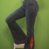 Upcycled Quilt Flare Jeans | Vintage Denim Bell Bottoms, Size 27
