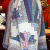 Handmade Quilt Coat | 1940s-50s Log Cabin Star Quilt, Hand-Quilted, Medium-XL