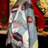 Scrappy Vintage Quilt Coat | 1930s-50s Plaid Floral Mix | One of a Kind Medium-XXL