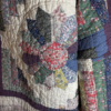 Margot Handmade Vintage Quilt Coat | 1940s-50s Hand Quilted Log Cabin Star (Medium-3XL)