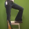 Upcycled Vintage Quilt Flare Jeans | Patchwork Bell Bottom Denim Size 25