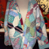 Scrappy Vintage Quilt Coat | 1930s-50s Plaid Floral Mix | One of a Kind Medium-XXL