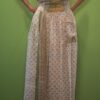 Apron style side tie wrap maxi dress made from repurposed sari “Isadora” xs-m