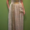 Apron style side tie wrap maxi dress made from repurposed sari “Isadora” xs-m