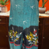 Sparrow Handmade Kantha Jumpsuit  Tie Shoulder  Bird & Botanical Print  Large to XL Wolfgang